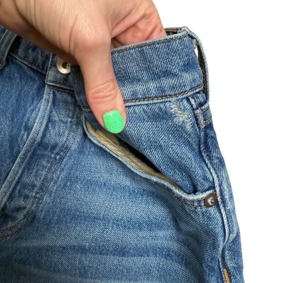 Rag & Bone Maya High Rise Denim Blue Jean Shorts - Picture 5 of 8